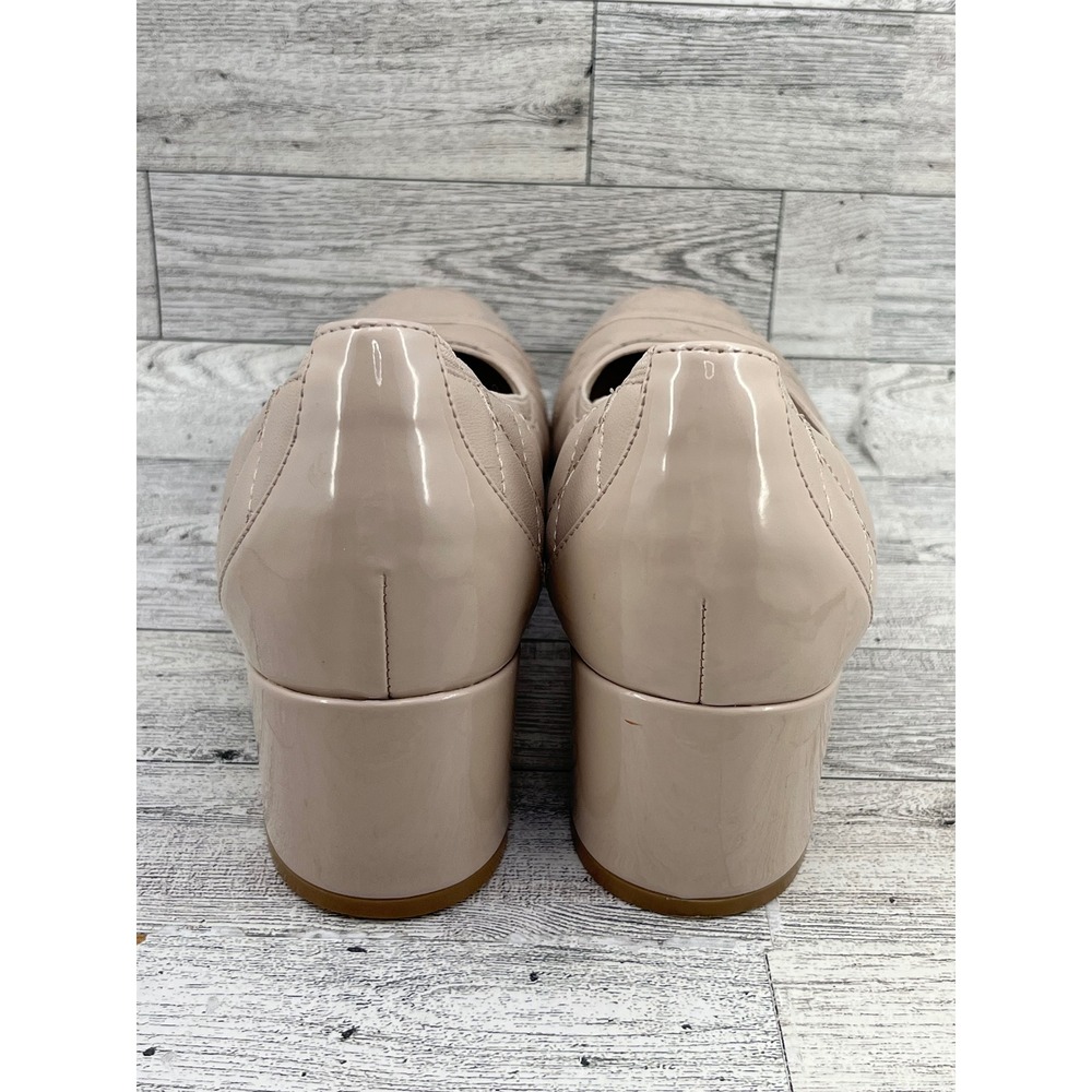 Vionic Ruby Beige Quilted Leather Patent Cap Toe … - image 4